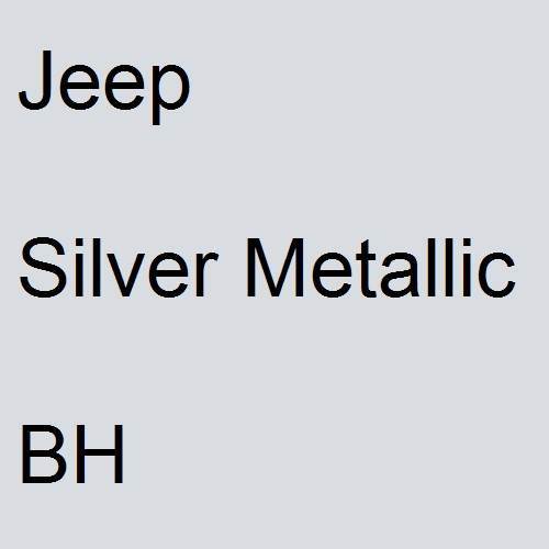 Jeep, Silver Metallic, BH.